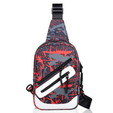 Casual one-shoulder messenger bag-Red