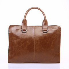 Retro Business Briefcase-Coffee