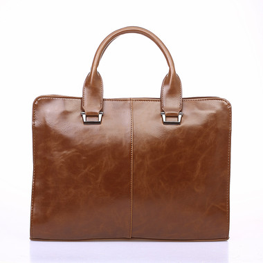 Retro Business Briefcase-Coffee