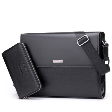 Large-capacity Briefcase-Cross section-Black