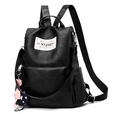 2019 Newfashioned Shoulder Bag-Black Leather
