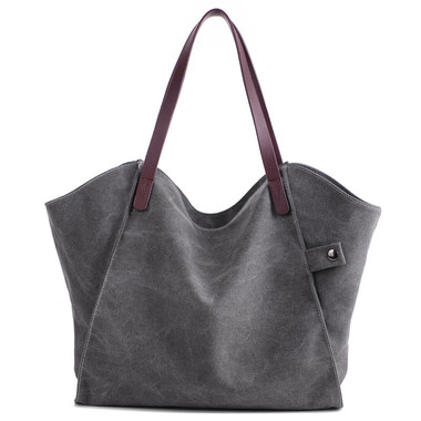 2019 Thickened Shopping Bag/Shoulder Bag-Grey
