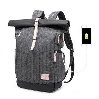 2019 Oxford Cloth Student Bag Dark Grey