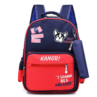 Oxford Cloth Kid Bag-Red