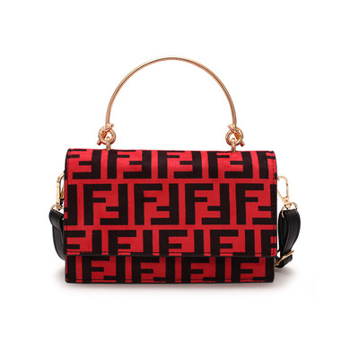 PU Printing Shoulder Bag-RED