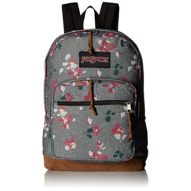 Jansport-Unisex-Adult Rechte Packung Ausdruck | rosa (Chambray Sweet Blossom)