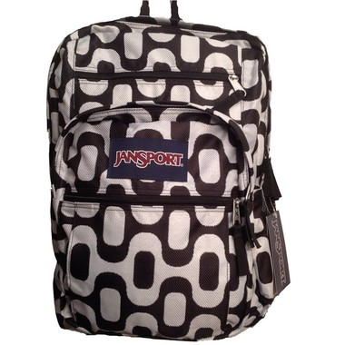 JANSPORT groß Student Rucksack | Black/White Rio Walk