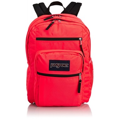 JanSport groß Student Rucksack | Fluorescent Red