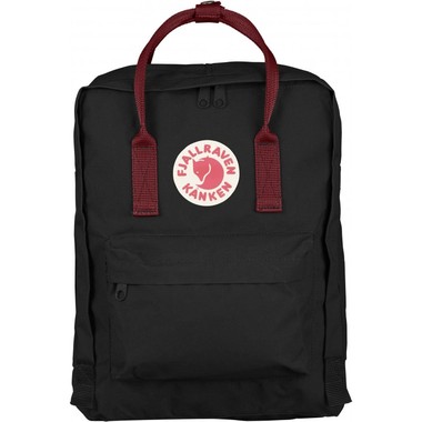 Fjallraven - Black/Ox Red Klassischer Kånken-Rucksack
