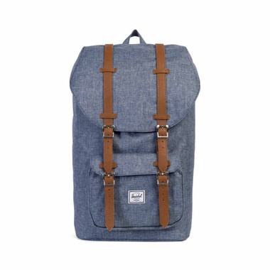 Herschel Dark Chambray Crosshatch Little America Tagesrucksack-KOSTENLOSER VERSAND