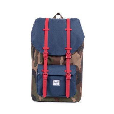 Herschel Woodland Camo/Navy Little America Tagesrucksack-KOSTENLOSER VERSAND