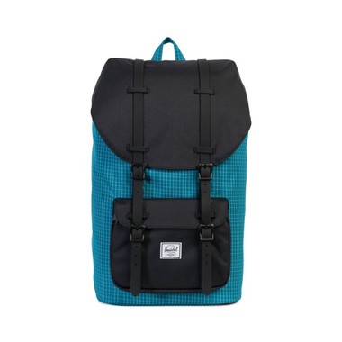 Herschel Ocean Depths Grid/Black Little America Tagesrucksack-KOSTENLOSER VERSAND