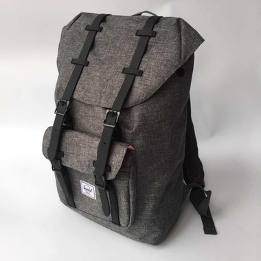 Herschel Charcoal Crosshatch Little America Tagesrucksack-KOSTENLOSER VERSAND