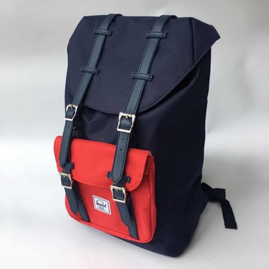Herschel Blue/Red Little America Tagesrucksack-KOSTENLOSER VERSAND