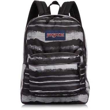 JANSPORT Richtig SuperBreak Rucksack | MULTI BLACK PAINTED STRIPES