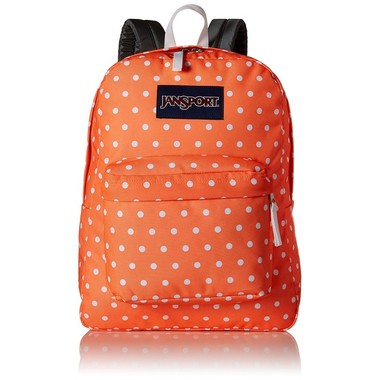 JANSPORT Richtig SuperBreak Rucksack | Tahitian Orange/White Dots