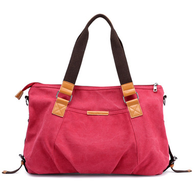 Vintage Tote Traveling Bags Red