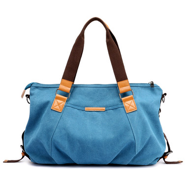 Vintage Tote Traveling Bags Blue